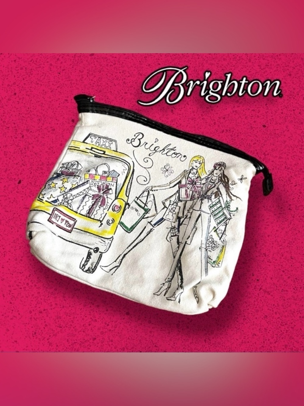 Brighton Toiletry Makeup Bag Shopping Friends City Taxi Scene